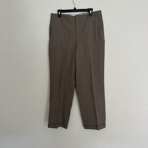 100% Pure Wool ASHER Essentials Pants Lined Pleated Front Cuffed Legs Men 32